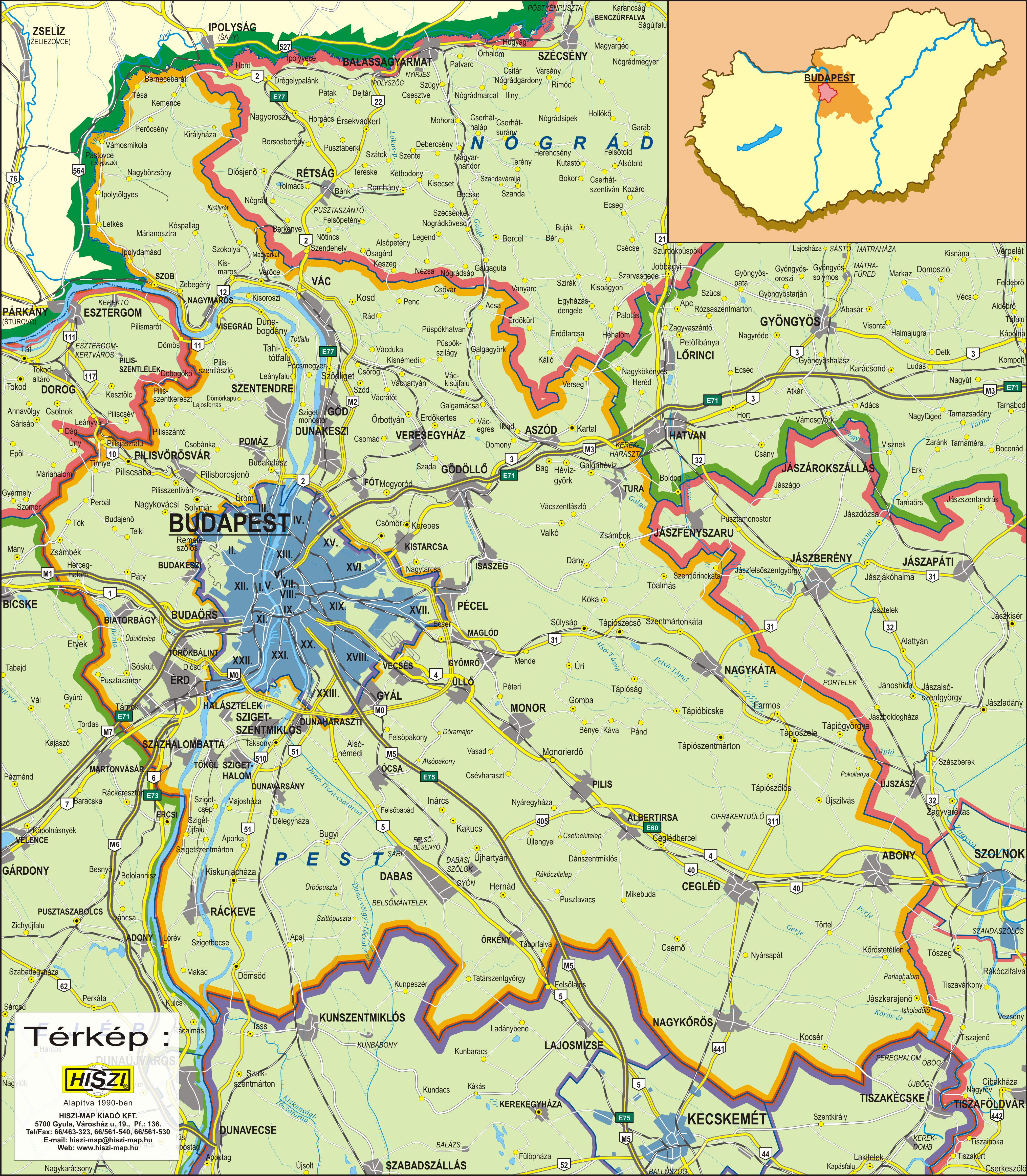 budapest és pest megye térkép Online térképek: Pest megye térkép budapest és pest megye térkép